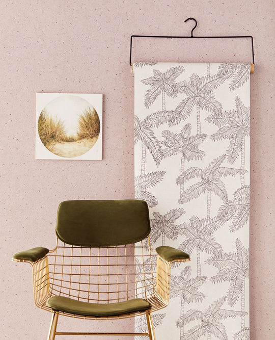 EIJFFINGER Unify 333224 - Afbeelding 2 - Paars, Retro, Vintage, Basic, Kinderkamer, Effen, Uni, Structuren, Stippen