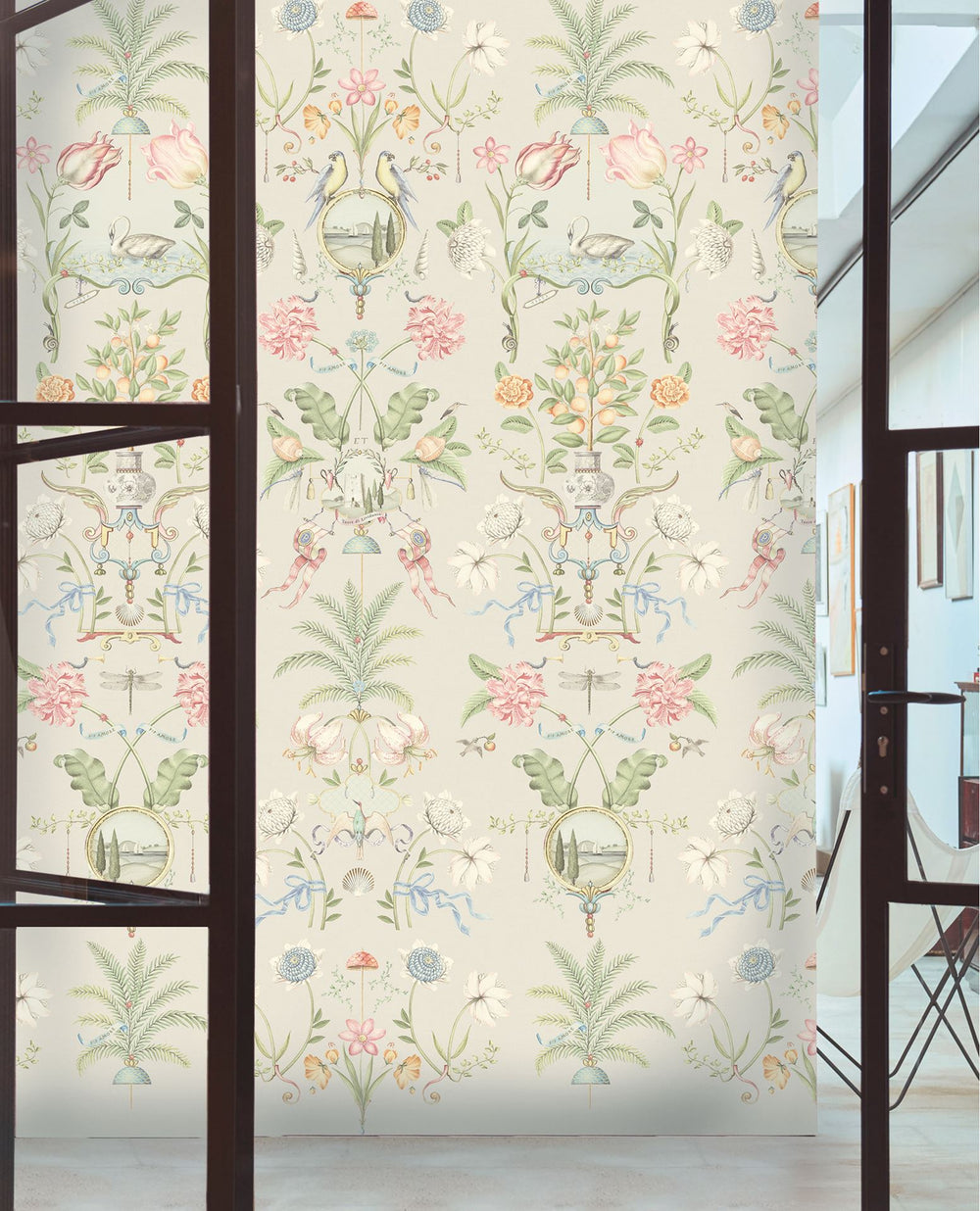 EIJFFINGER Pip Studio 6 333165 - Afbeelding 2 - Wit, Romantisch, Pip Studio, Vogels, Bloemen