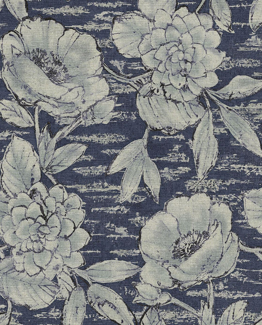 EIJFFINGER Emerald 333414 - Afbeelding 1 - Blauw, Romantisch, Klassiek, Bloemen