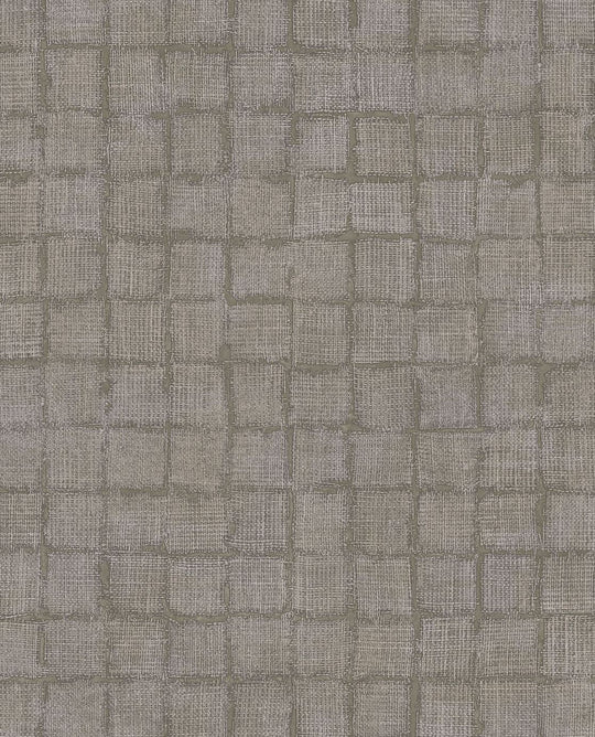 EIJFFINGER Emerald 333452 - Afbeelding 1 - Naturel, Retro, Vintage, Etnisch, Basic, Effen, Uni, Structuren, Ruiten