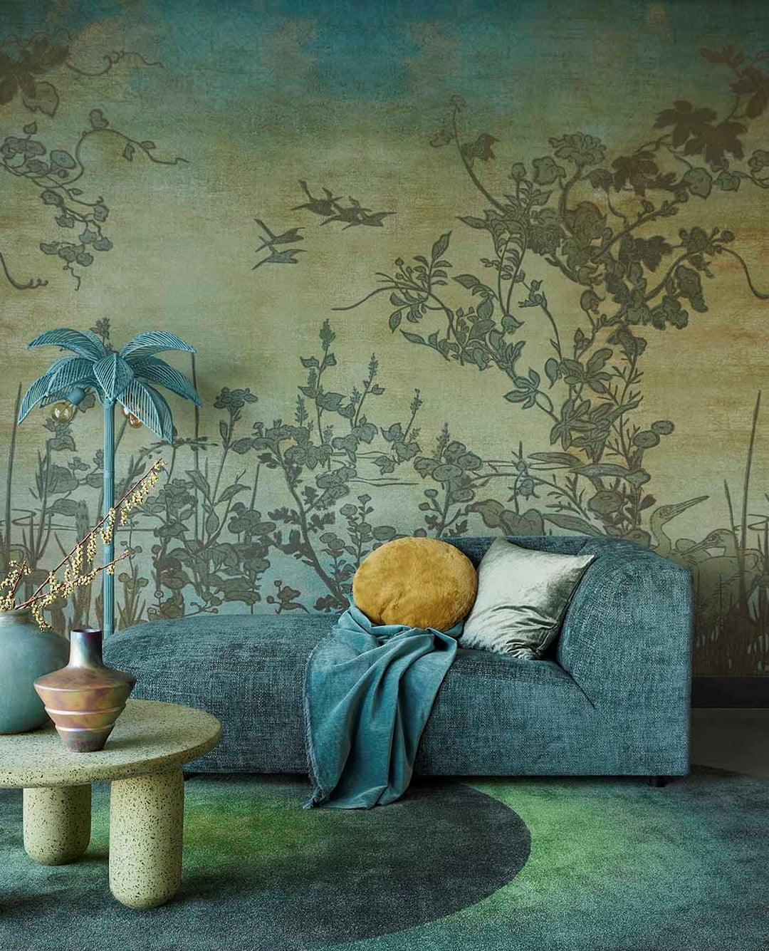 EIJFFINGER Emerald 333471 - Afbeelding 2 - Blauw, Landelijk, Natuurlijk