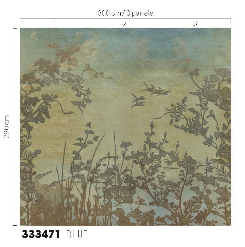 EIJFFINGER Emerald 333471 - Afbeelding 4 - Blauw, Landelijk, Natuurlijk