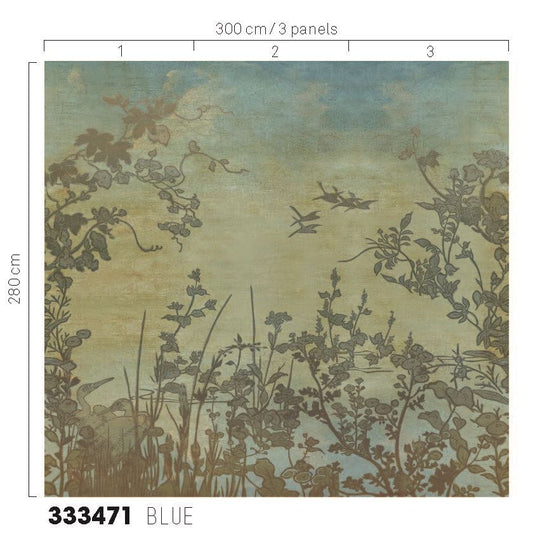 EIJFFINGER Emerald 333471 - Afbeelding 4 - Blauw, Landelijk, Natuurlijk