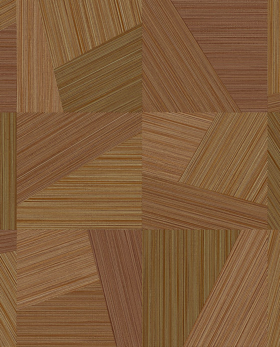 EIJFFINGER Cozumel 50523 - Afbeelding 1 - Oranje, Retro, Vintage, Structuren, Geometrisch