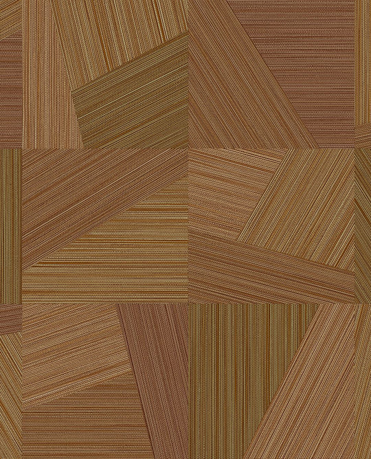 EIJFFINGER Cozumel 50523 - Afbeelding 1 - Oranje, Retro, Vintage, Structuren, Geometrisch