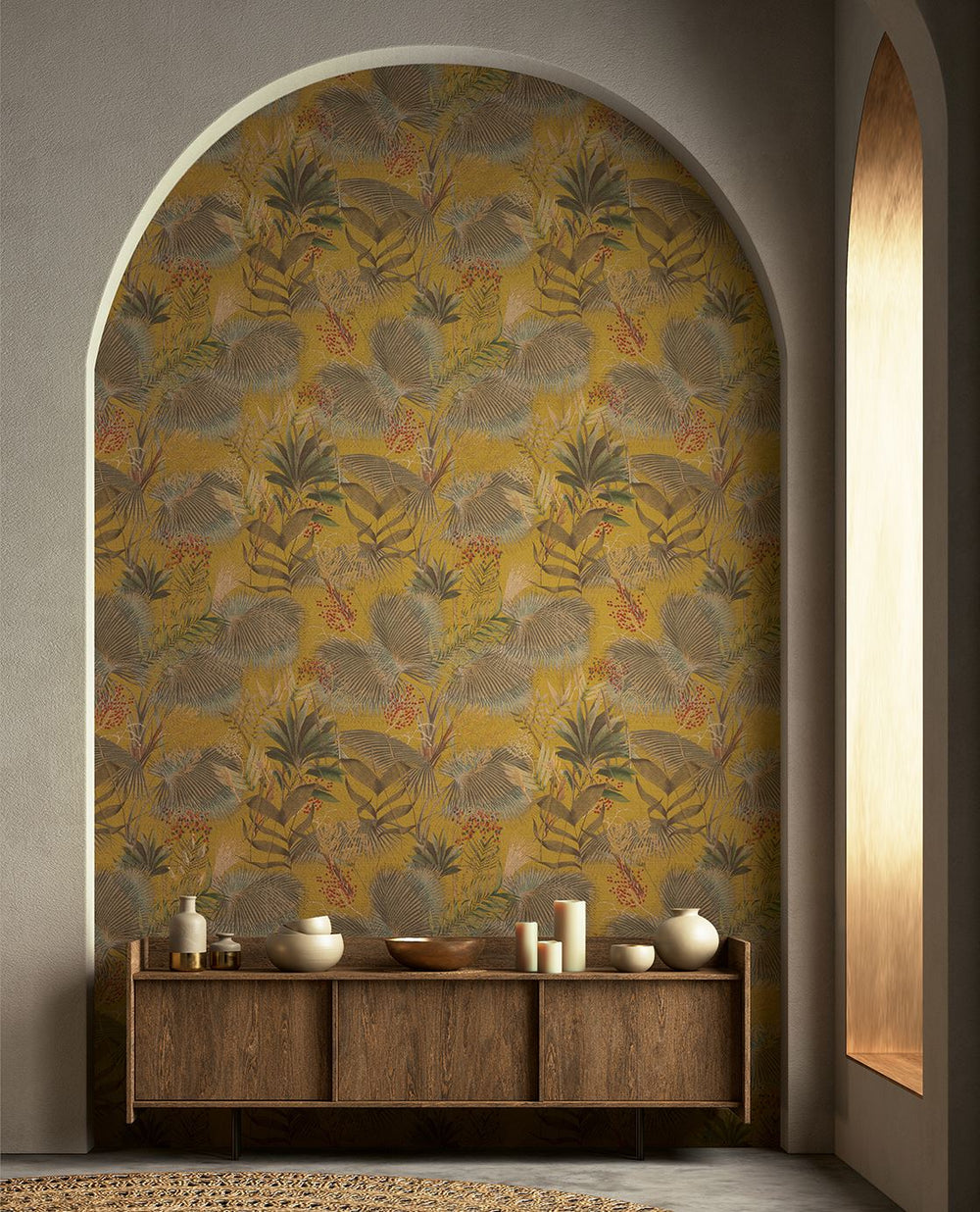 EIJFFINGER Cozumel 50503 - Afbeelding 2 - Geel, Romantisch, Natuurlijk, Bladeren