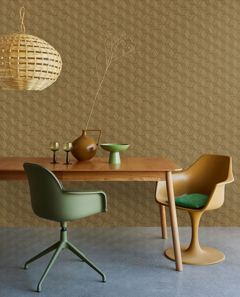 EIJFFINGER Cozumel 50513 - Afbeelding 2 - Geel, Retro, Vintage, Stoer, Industrieel, Geometrisch