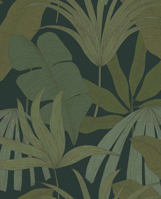 EIJFFINGER Festival 333500 - Afbeelding 1 - Groen, Scandinavisch, Retro, Vintage, Natuurlijk, Bladeren