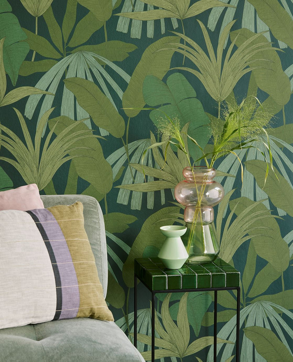EIJFFINGER Festival 333500 - Afbeelding 2 - Groen, Scandinavisch, Retro, Vintage, Natuurlijk, Bladeren