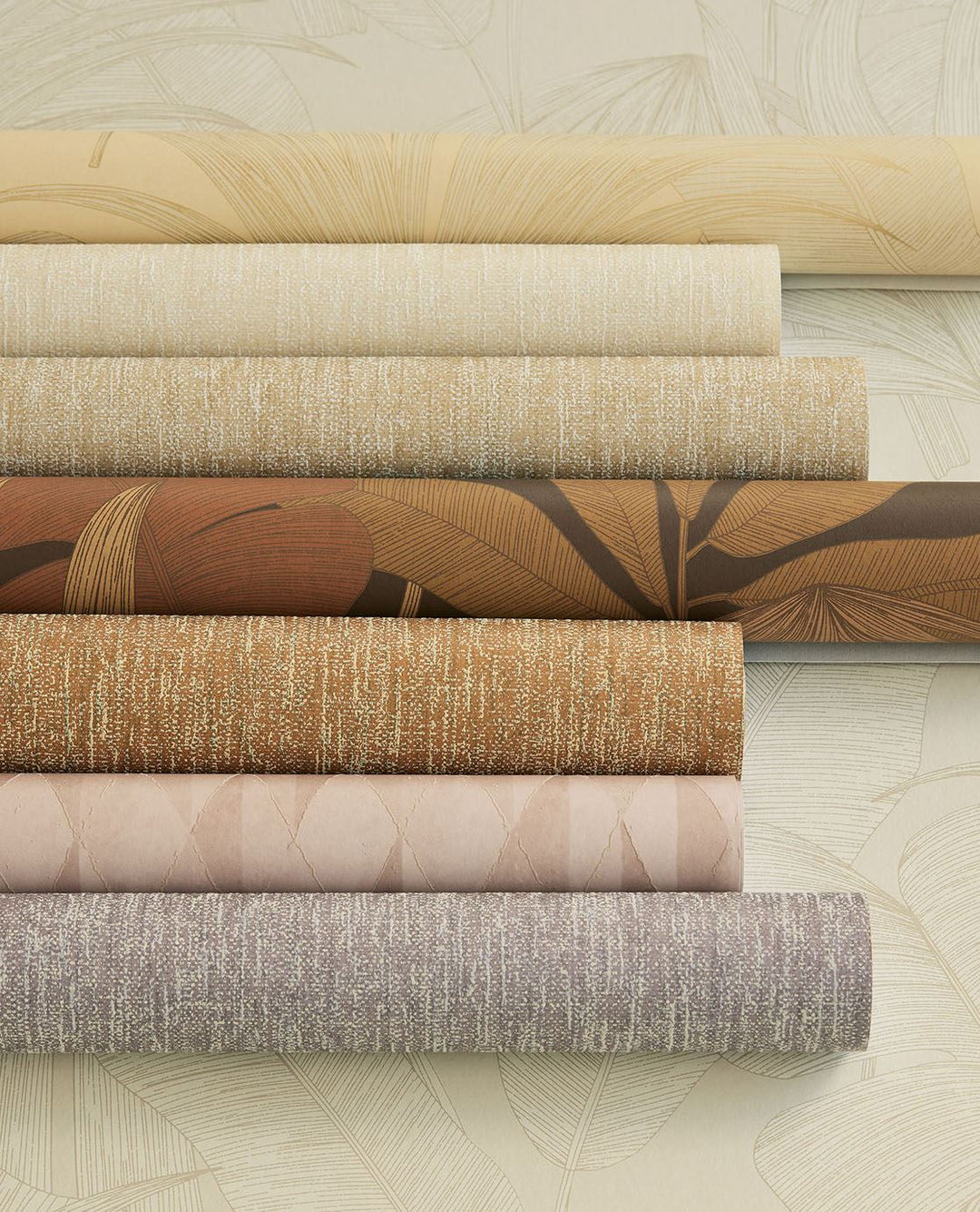 EIJFFINGER Festival 333501 - Afbeelding 4 - Naturel, Oranje, Scandinavisch, Retro, Vintage, Etnisch, Natuurlijk, Bladeren
