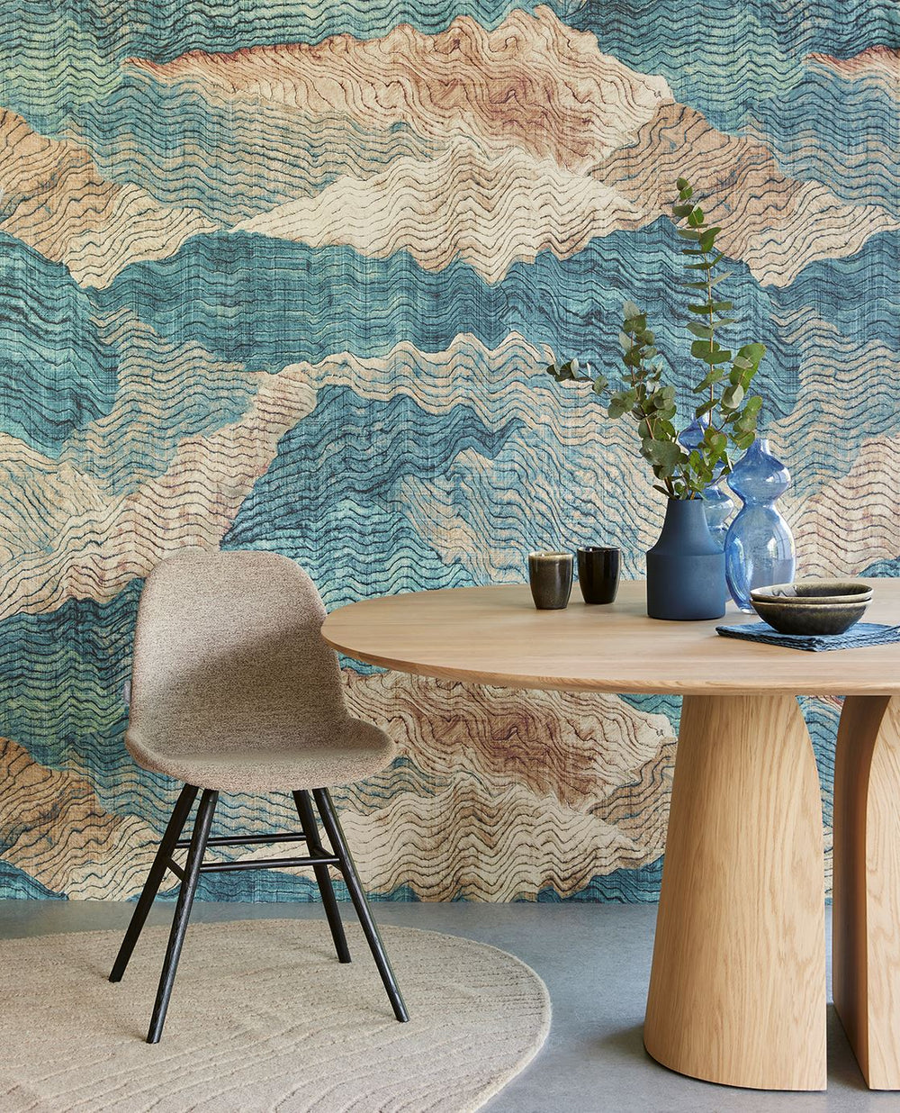 EIJFFINGER Festival 333560 - Afbeelding 2 - Blauw, Retro, Vintage, Stoer, Industrieel, Structuren, Fantasie