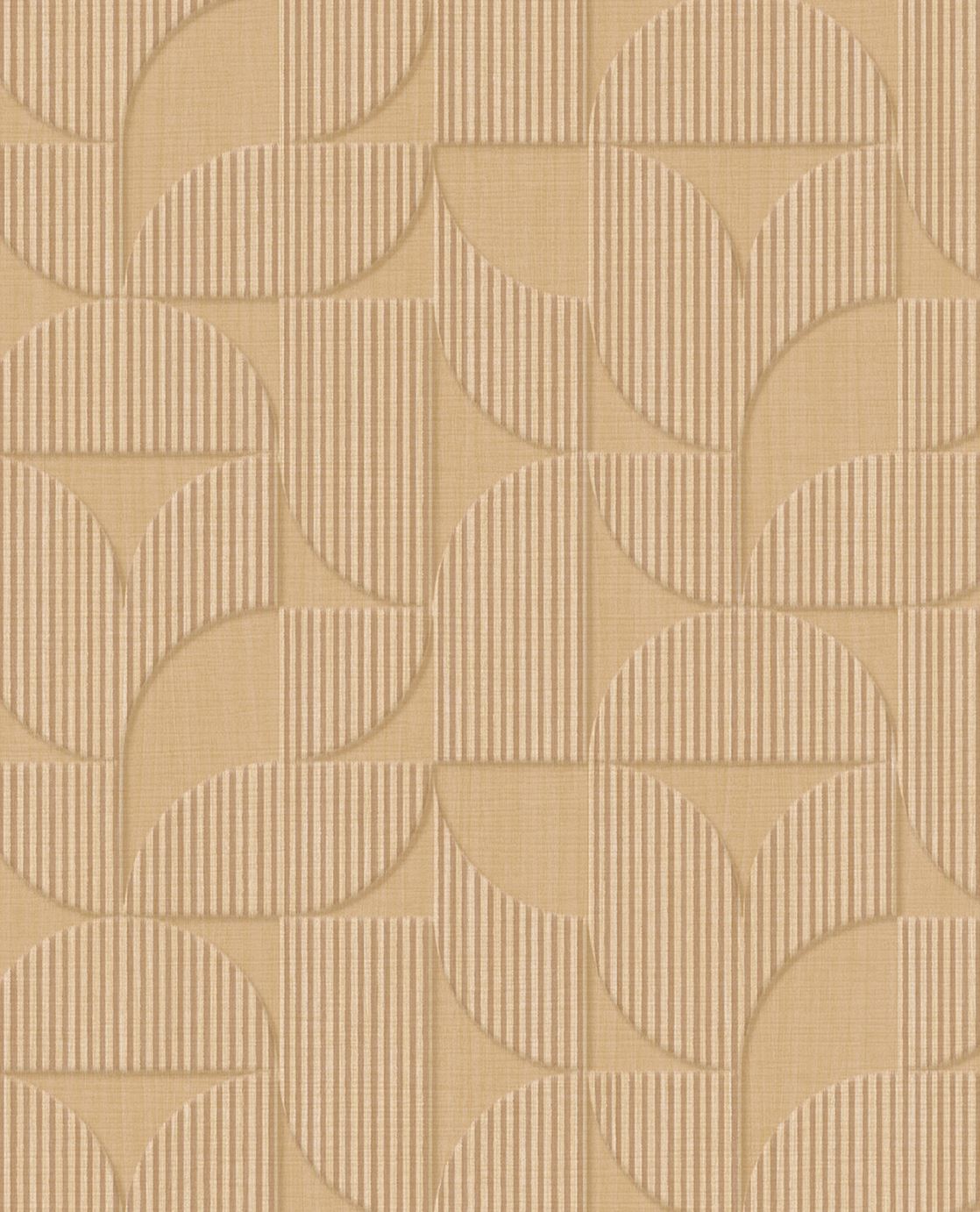 EIJFFINGER Revive 333600 - Afbeelding 1 - Naturel, Geel, Retro, Vintage, Etnisch, Basic, Natuurlijk, Geometrisch