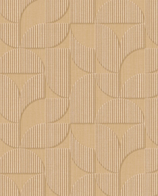 EIJFFINGER Revive 333600 - Afbeelding 1 - Naturel, Geel, Retro, Vintage, Etnisch, Basic, Natuurlijk, Geometrisch