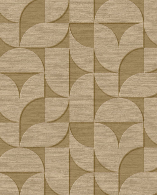 EIJFFINGER Revive 333612 - Afbeelding 1 - Groen, Scandinavisch, Retro, Vintage, Geometrisch
