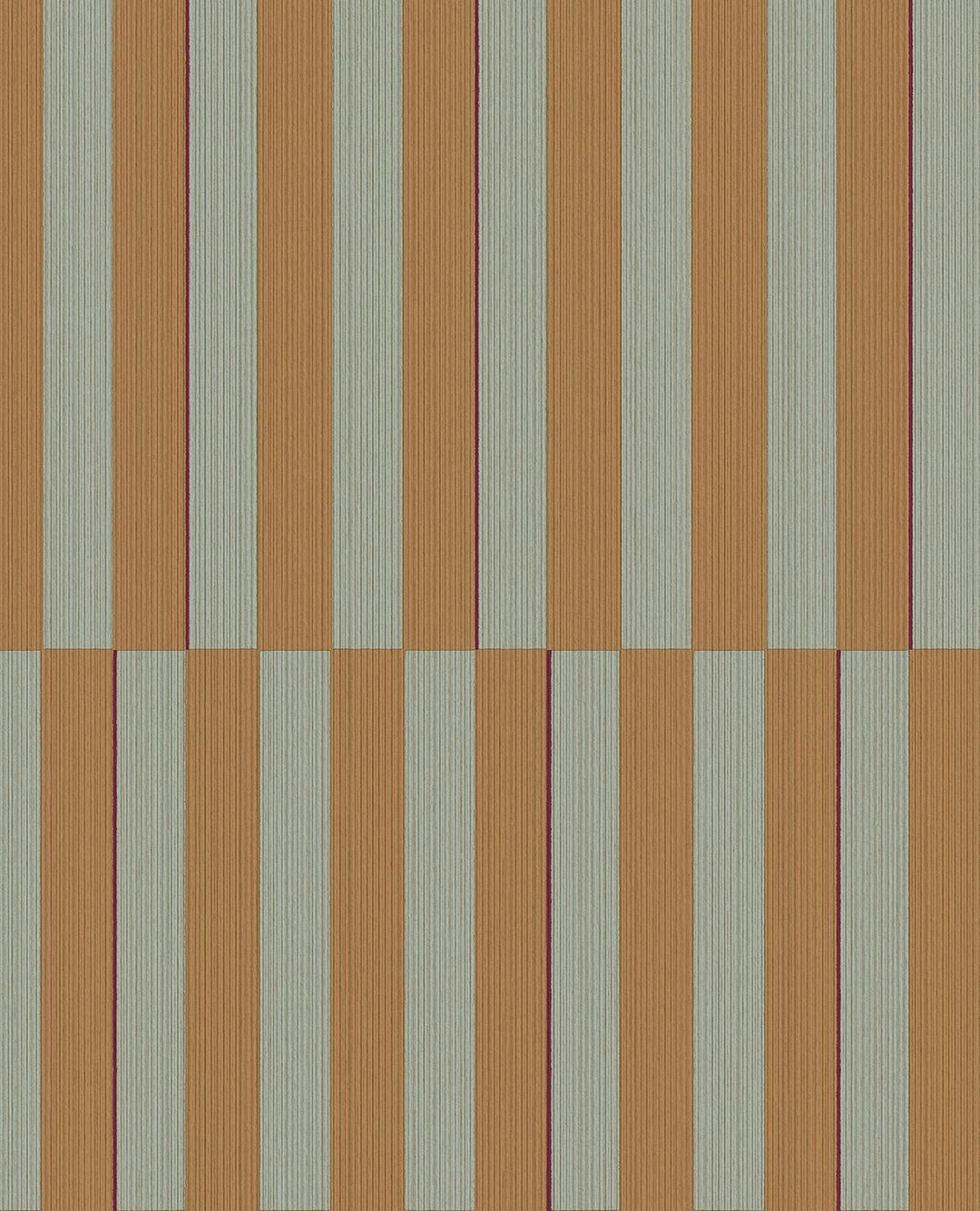 EIJFFINGER Revive 333625 - Afbeelding 1 - Naturel, Naturel, Groen, Retro, Vintage, Kinderkamer, Strepen, Grafisch, Geometrisch