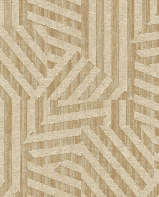 EIJFFINGER Revive 333630 - Afbeelding 1 - Naturel, Wit, Retro, Vintage, Chic, Glamour, Grafisch, Geometrisch
