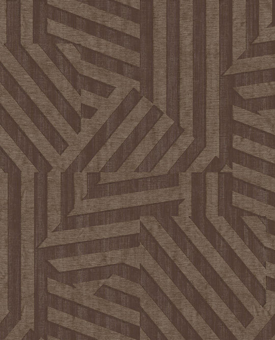 EIJFFINGER Revive 333631 - Afbeelding 1 - Zwart / Grijs, Retro, Vintage, Etnisch, Stoer, Industrieel, Grafisch, Geometrisch