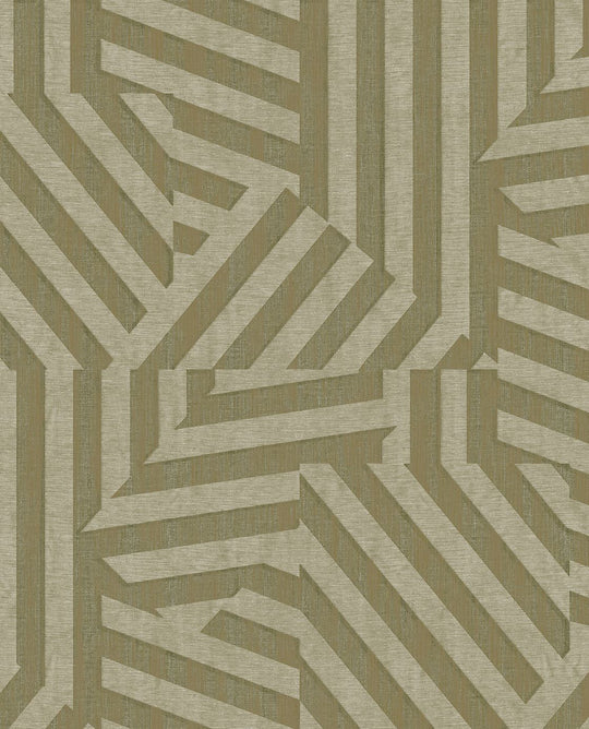 EIJFFINGER Revive 333632 - Afbeelding 1 - Groen, Retro, Vintage, Stoer, Industrieel, Grafisch, Geometrisch