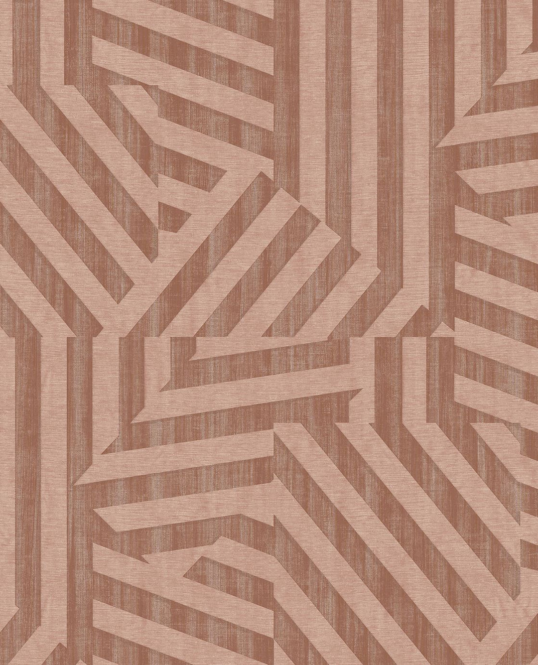 EIJFFINGER Revive 333633 - Afbeelding 1 - Rood, Retro, Vintage, Etnisch, Stoer, Industrieel, Grafisch, Geometrisch