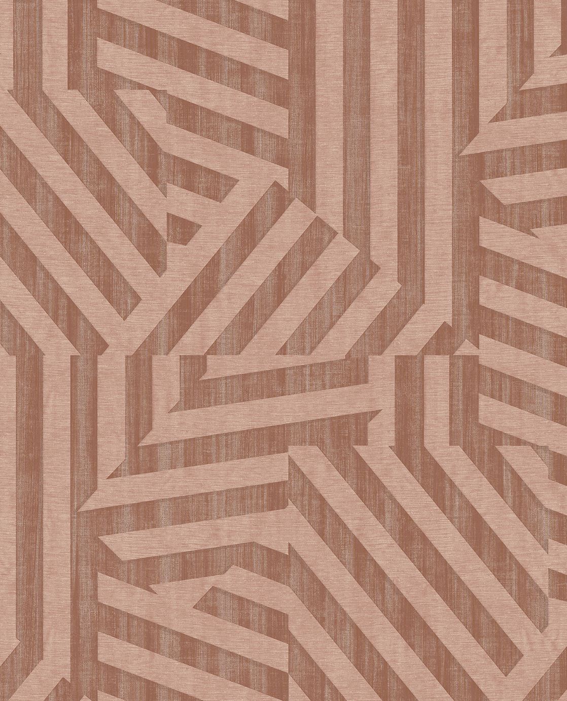 EIJFFINGER Revive 333633 - Afbeelding 1 - Rood, Retro, Vintage, Etnisch, Stoer, Industrieel, Grafisch, Geometrisch