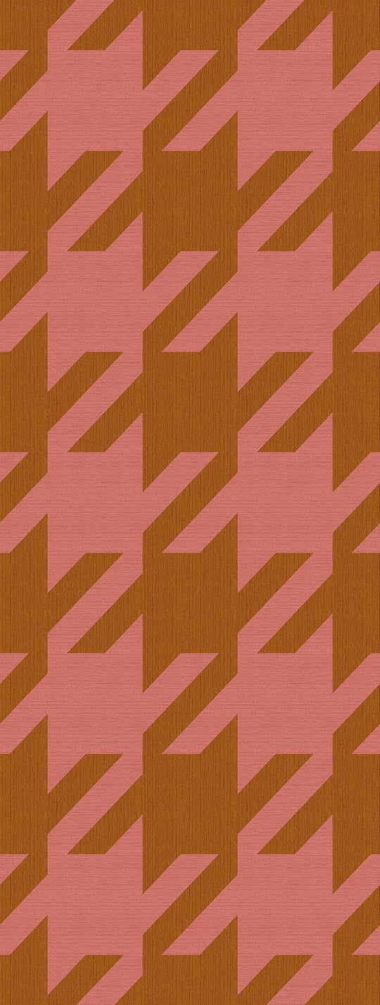 EIJFFINGER Revive 333673 - Afbeelding 1 - Rood, Scandinavisch, Retro, Vintage, Etnisch, Grafisch, Geometrisch 