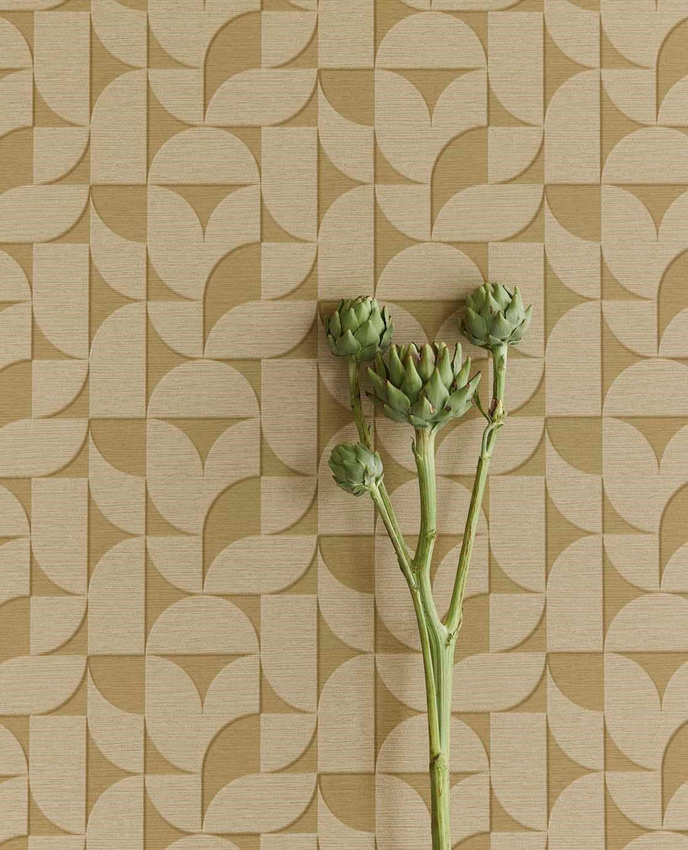 EIJFFINGER Revive 333612 - Afbeelding 2 - Groen, Scandinavisch, Retro, Vintage, Geometrisch