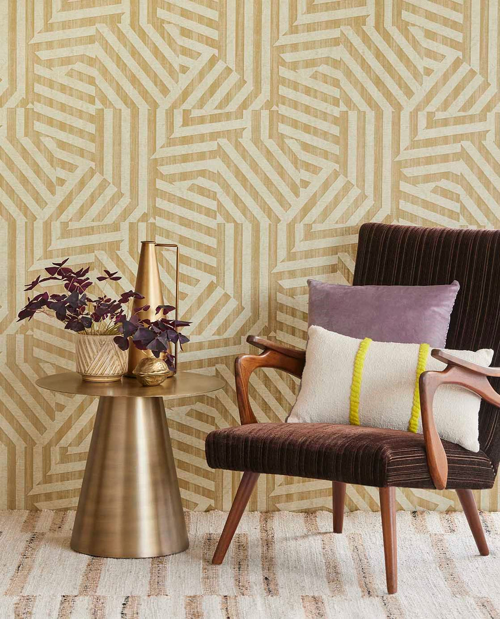 EIJFFINGER Revive 333630 - Afbeelding 2 - Naturel, Wit, Retro, Vintage, Chic, Glamour, Grafisch, Geometrisch