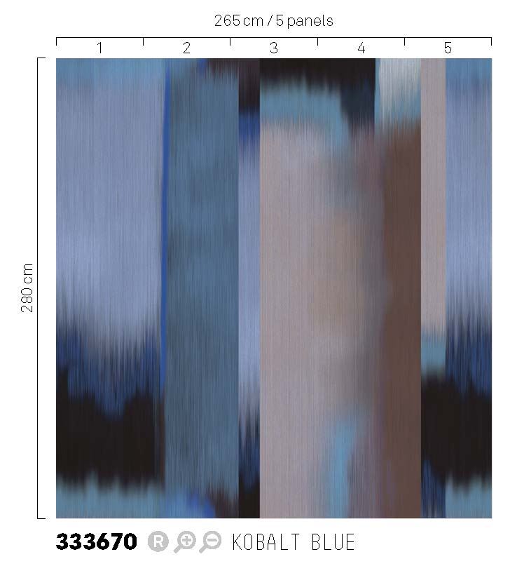 EIJFFINGER Revive 333670 - Afbeelding 2 - Blauw, Retro, Vintage, Etnisch