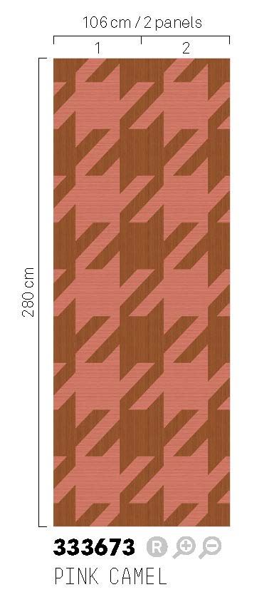 EIJFFINGER Revive 333673 - Afbeelding 2 - Rood, Scandinavisch, Retro, Vintage, Etnisch, Grafisch, Geometrisch 