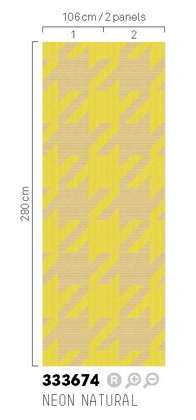 EIJFFINGER Revive 333674 - Afbeelding 3 - Groen, Rood, Retro, Vintage, Etnisch, Kinderkamer, Grafisch, Fantasie, Geometrisch