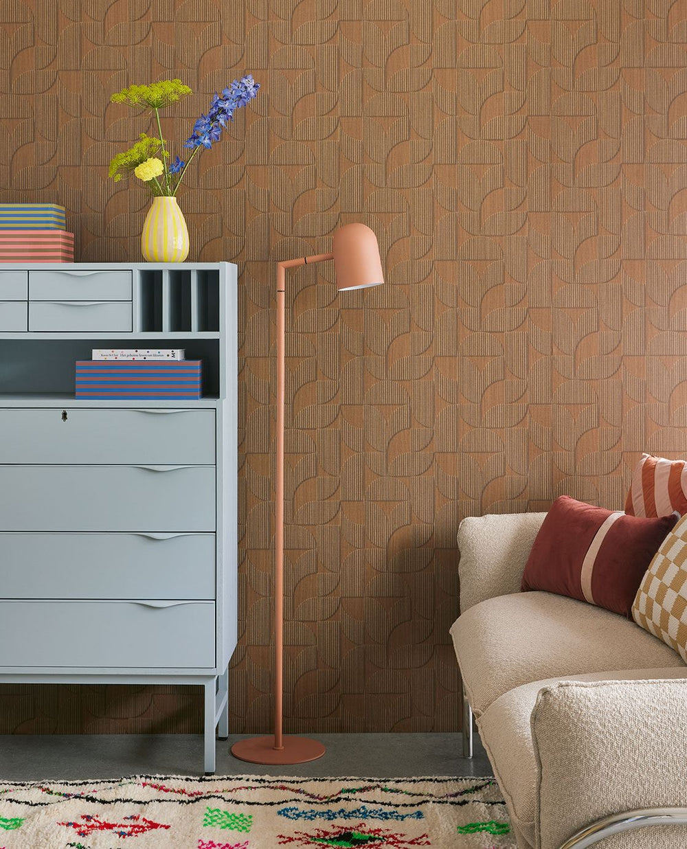 EIJFFINGER Revive 333602 - Afbeelding 2 - Naturel, Retro, Vintage, Etnisch, Stoer, Industrieel, Natuurlijk, Geometrisch
