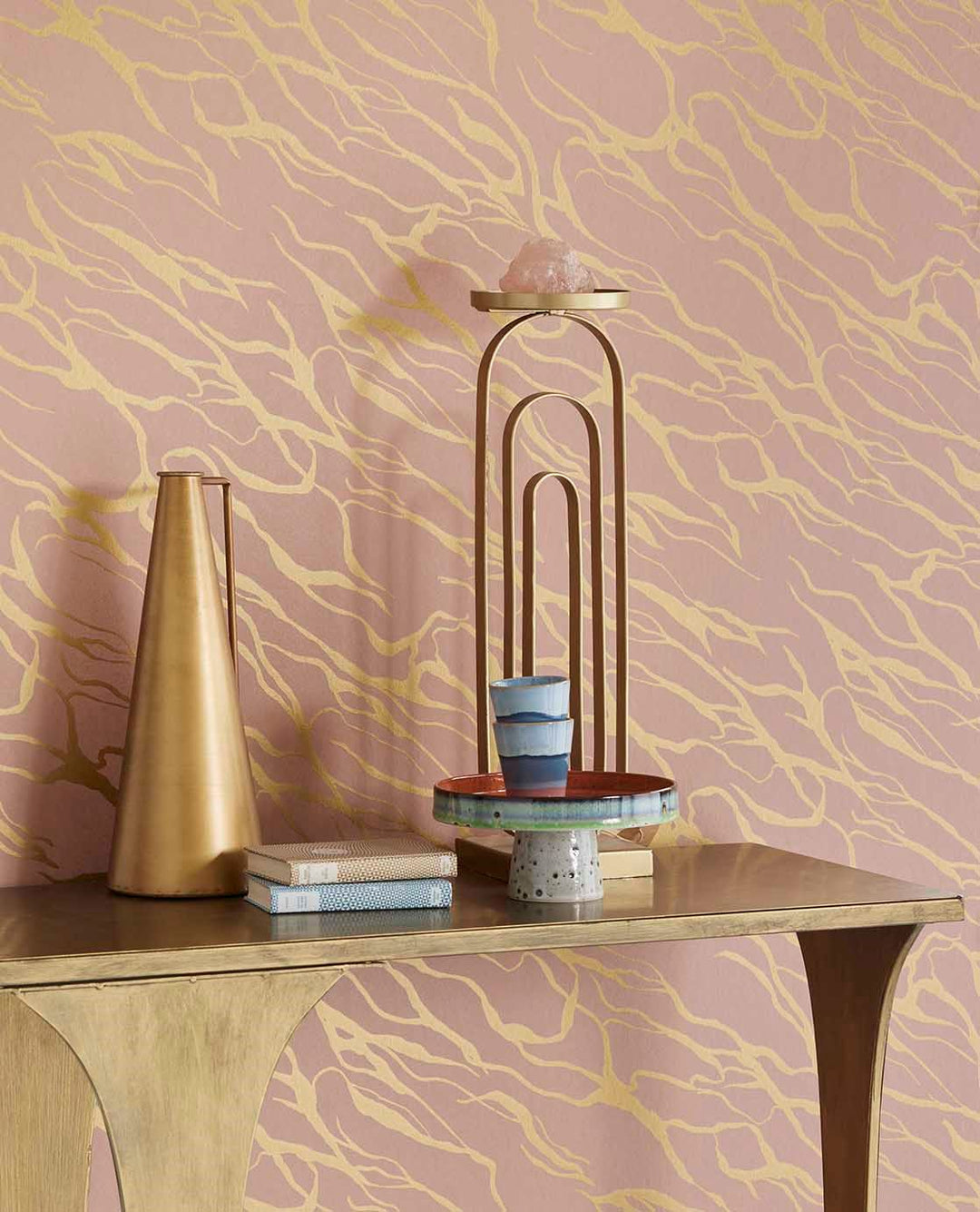 EIJFFINGER Revive 333642 - Afbeelding 2 - Rood, Retro, Vintage, Romantisch, Chic, Glamour, Natuurlijk, Fantasie
