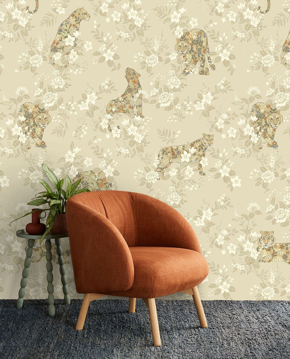 EIJFFINGER Festival 333552 - Afbeelding 2 - Naturel, Wit, Retro, Vintage, Etnisch, Chic, Glamour, Dieren, Fantasie