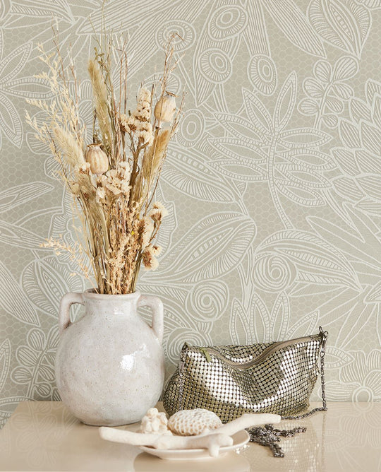 EIJFFINGER Gilded 340113 - Afbeelding 3 - Groen, Romantisch, Chic, Glamour, Bloemen