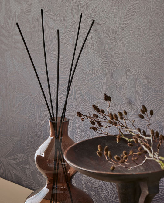 EIJFFINGER Gilded 340115 - Afbeelding 3 - Naturel, Paars, Romantisch, Chic, Glamour, Bloemen