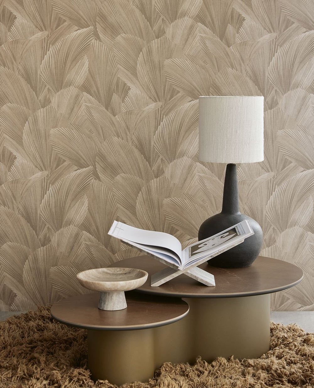 EIJFFINGER Gilded 340121 - Afbeelding 2 - Naturel, Stoer, Industrieel, Chic, Glamour, Bladeren