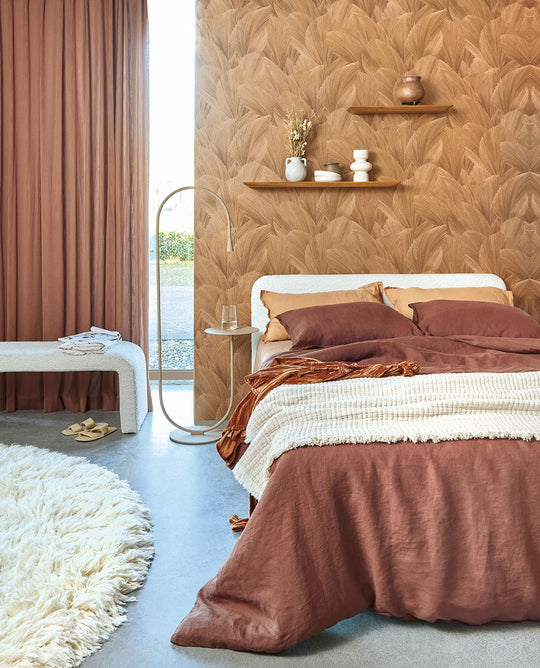EIJFFINGER Gilded 340123 - Afbeelding 2 - Oranje, Metallic, Stoer, Industrieel, Chic, Glamour, Bladeren