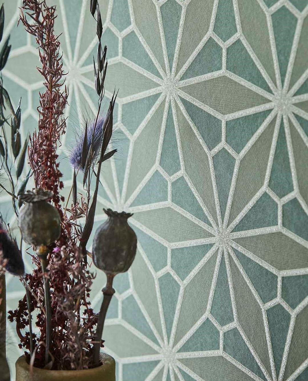 EIJFFINGER Gilded 340145 - Afbeelding 4 - Groen, Chic, Glamour, Geometrisch