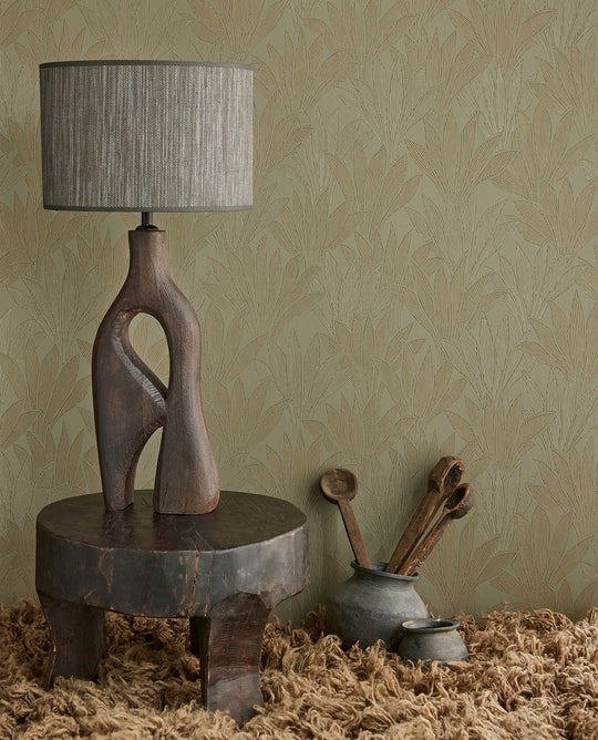 EIJFFINGER Gilded 340151 - Afbeelding 2 - Groen, Klassiek, Chic, Glamour, Fantasie, Bladeren