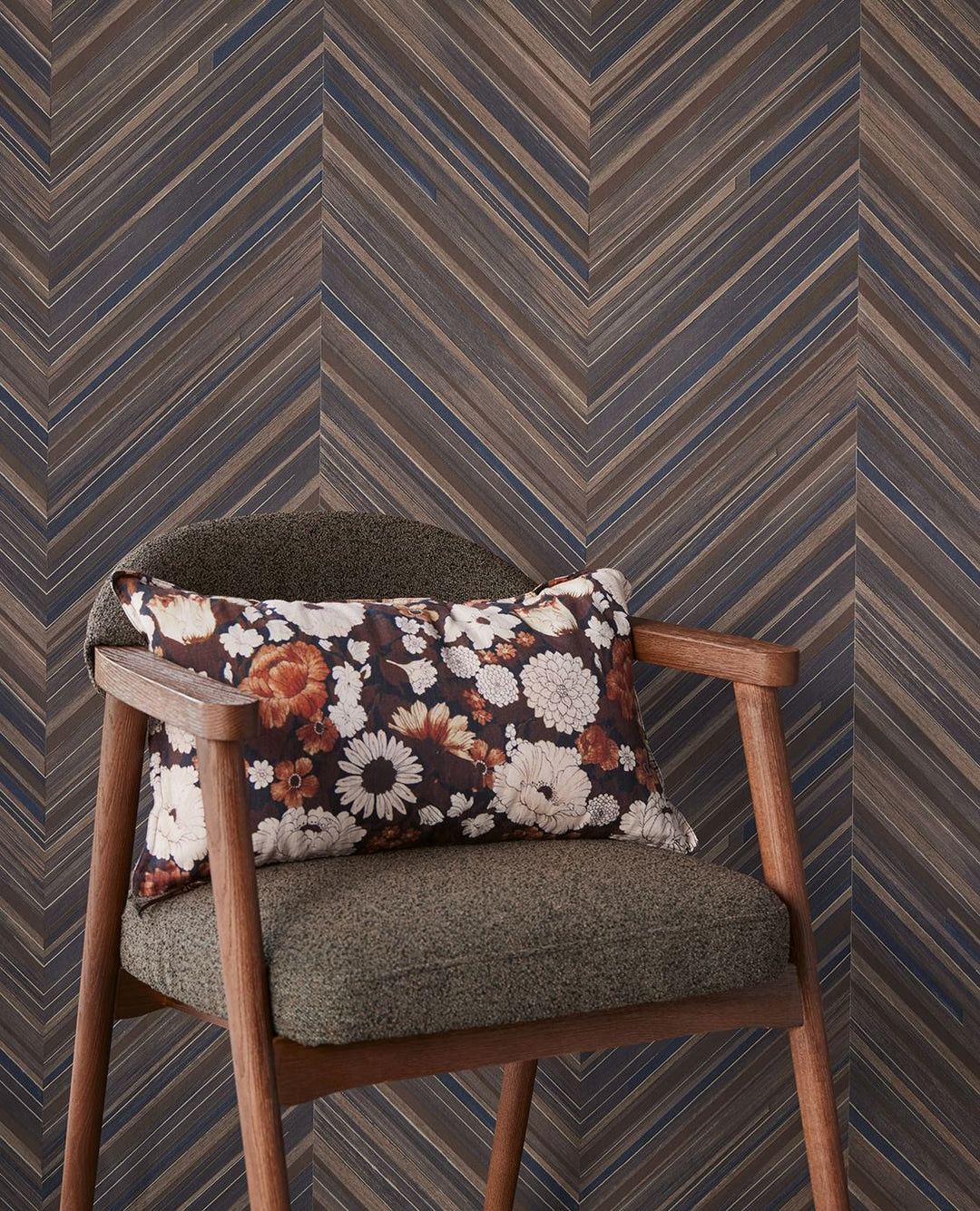 EIJFFINGER Gilded 340164 - Afbeelding 2 - Naturel, Blauw, Klassiek, Stoer, Industrieel, Chic, Glamour, Strepen, Natuurlijk, Geometrisch