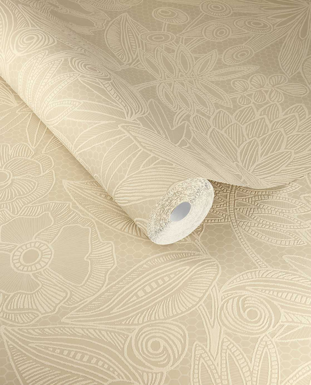 EIJFFINGER Gilded 340112 - Afbeelding 1 - Naturel, Geel, Romantisch, Chic, Glamour, Bloemen