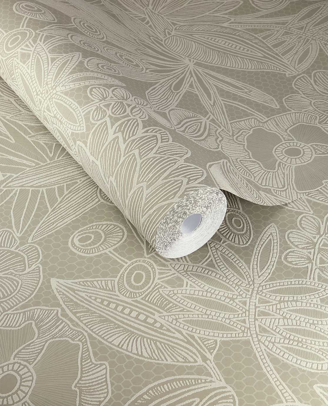 EIJFFINGER Gilded 340113 - Afbeelding 1 - Groen, Romantisch, Chic, Glamour, Bloemen