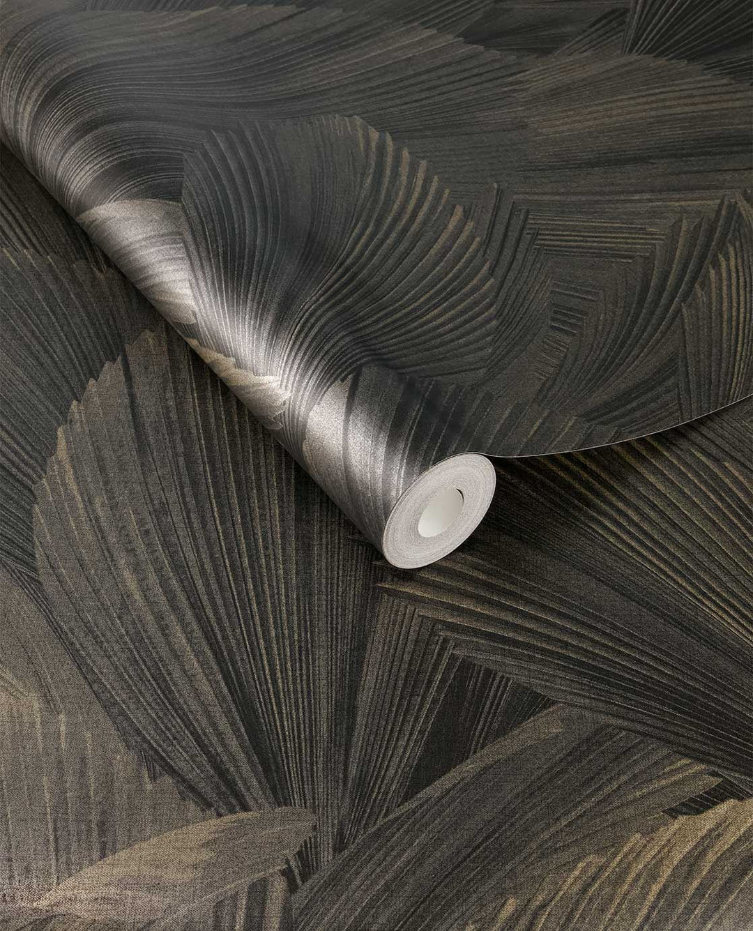 EIJFFINGER Gilded 340126 - Afbeelding 1 - Naturel, Zwart / Grijs, Stoer, Industrieel, Chic, Glamour, Bladeren