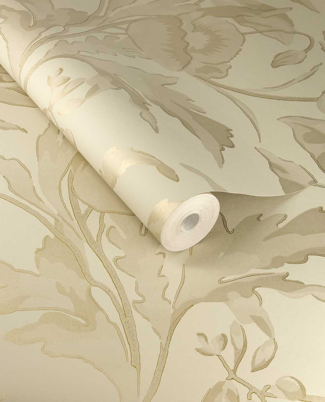 EIJFFINGER Gilded 340132 - Afbeelding 1 - Naturel, Goud, Romantisch, Chic, Glamour, Bloemen, Bladeren