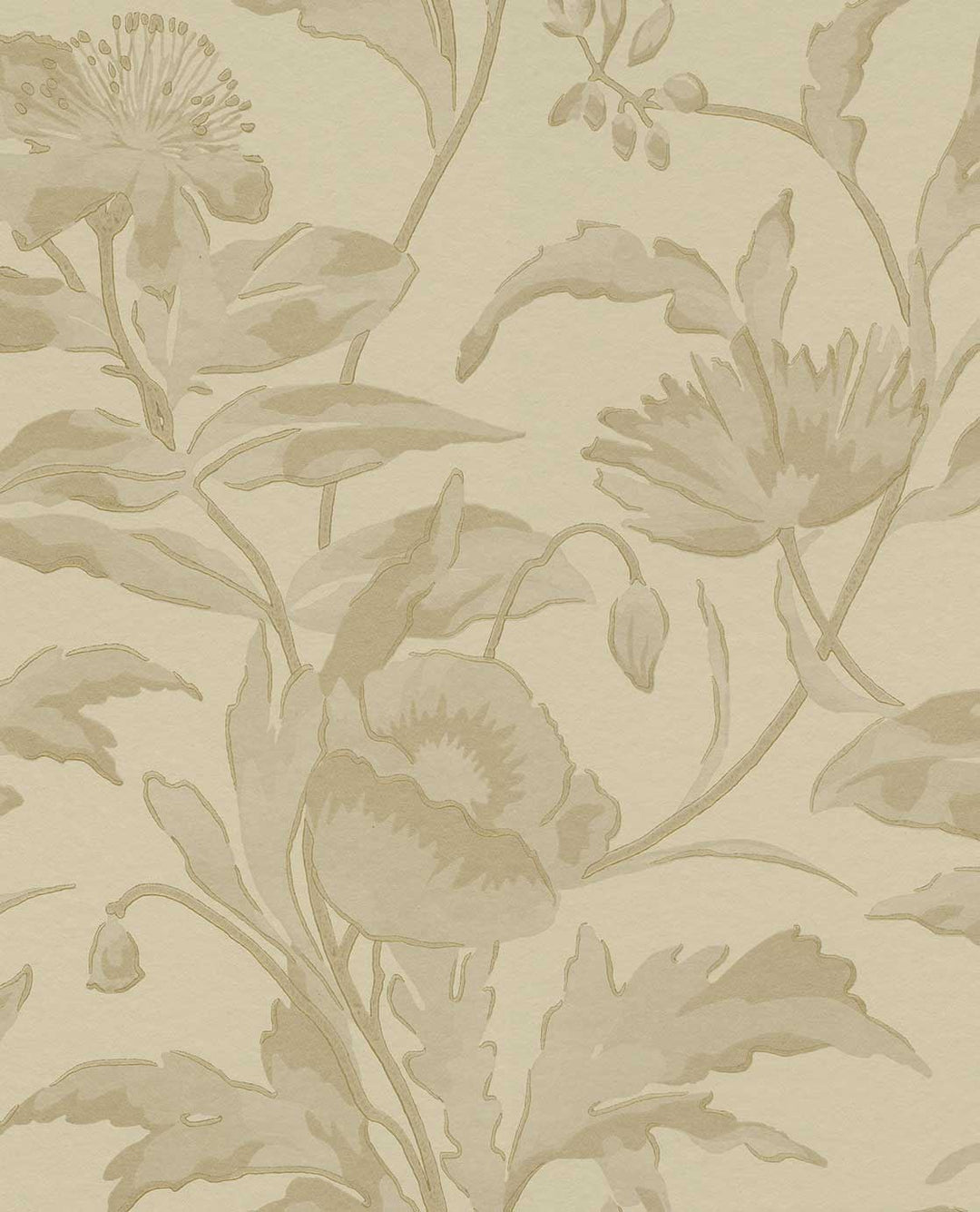 EIJFFINGER Gilded 340132 - Afbeelding 4 - Naturel, Goud, Romantisch, Chic, Glamour, Bloemen, Bladeren