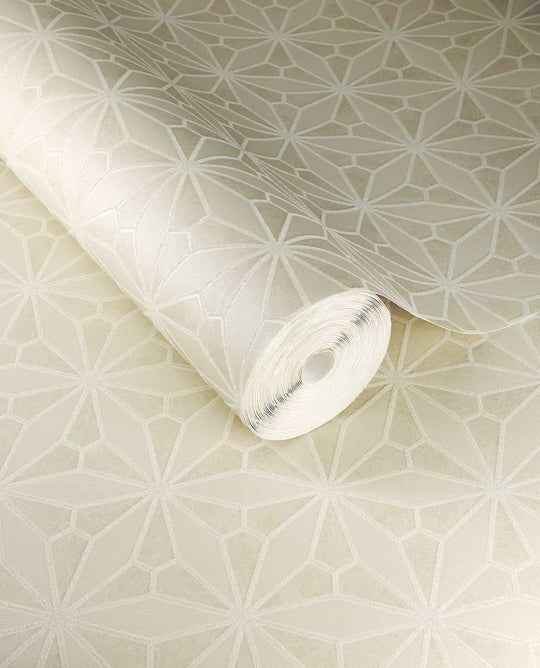 EIJFFINGER Gilded 340140 - Afbeelding 1 - Wit, Chic, Glamour, Geometrisch