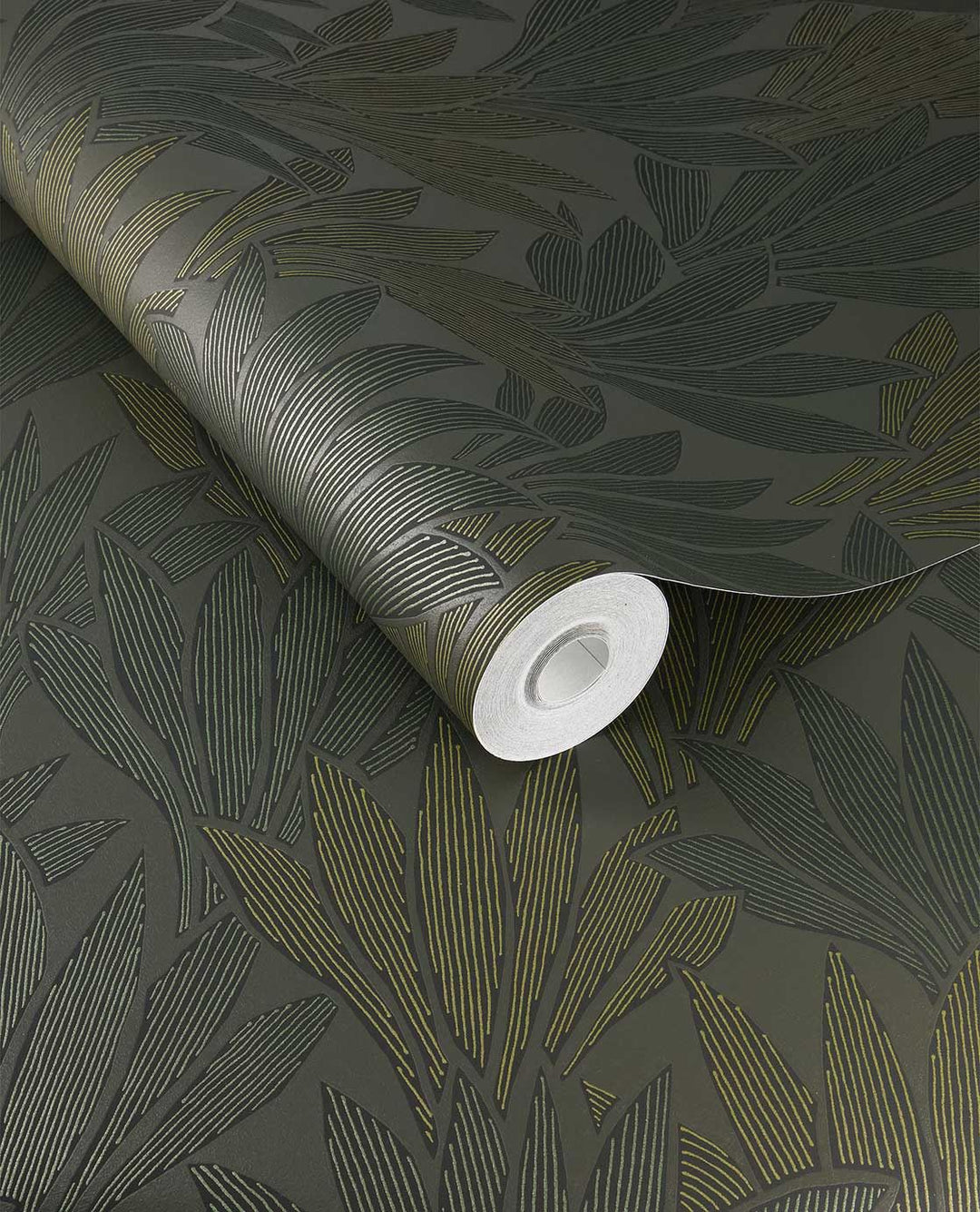 EIJFFINGER Gilded 340152 - Afbeelding 1 - Groen, Klassiek, Chic, Glamour, Fantasie, Bladeren