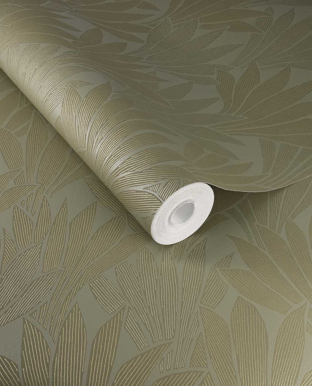 EIJFFINGER Gilded 340151 - Afbeelding 1 - Groen, Klassiek, Chic, Glamour, Fantasie, Bladeren
