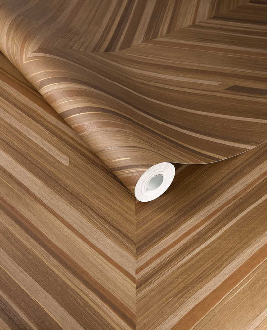 EIJFFINGER Gilded 340162 - Afbeelding 1 - Naturel, Metallic, Klassiek, Stoer, Industrieel, Chic, Glamour, Strepen, Natuurlijk, Geometrisch