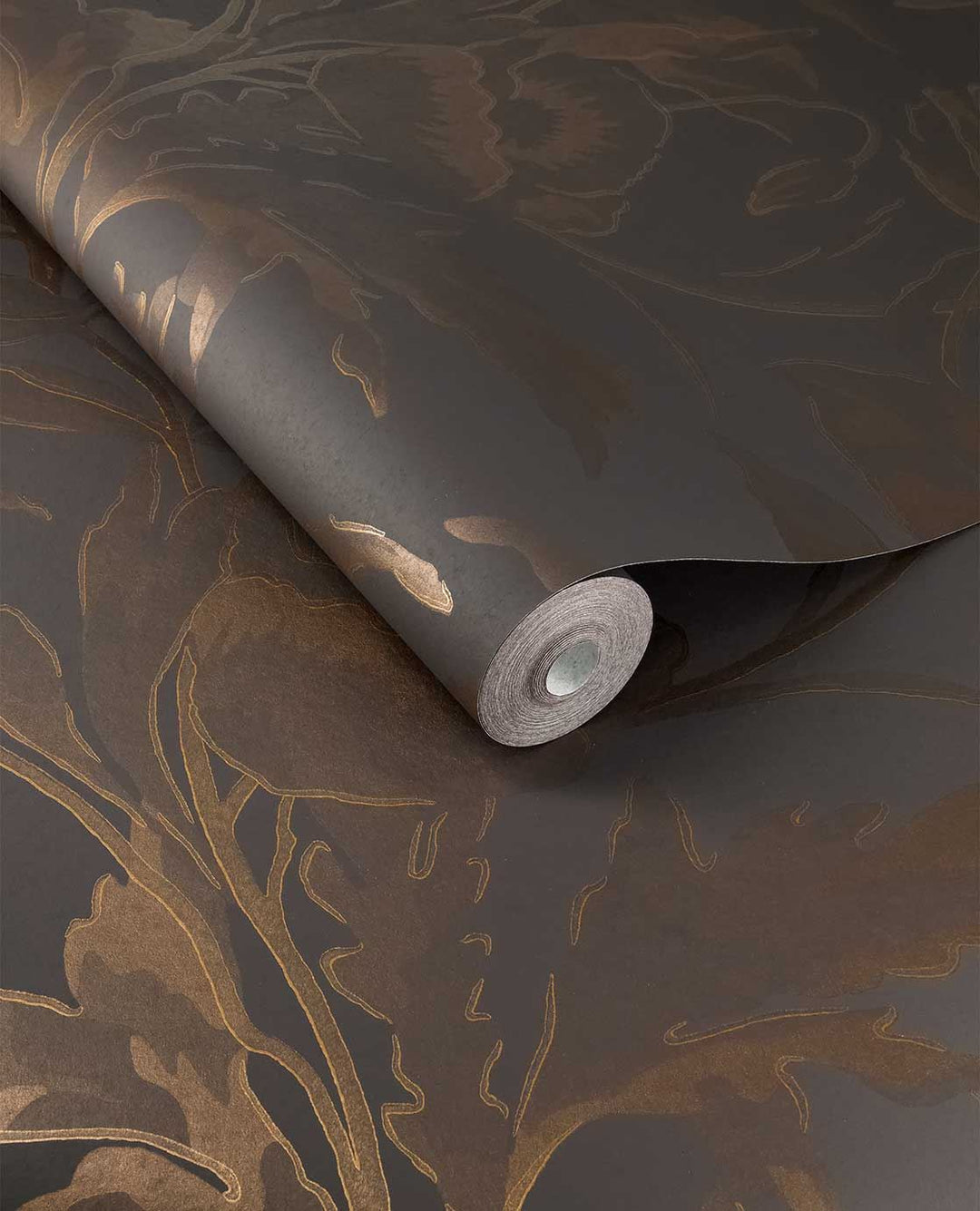 EIJFFINGER Gilded 340135 - Afbeelding 1 - Naturel, Paars, Romantisch, Chic, Glamour, Bloemen, Bladeren
